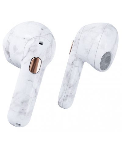 Безжични слушалки Happy Plugs - Hope, TWS, White Marble - 4