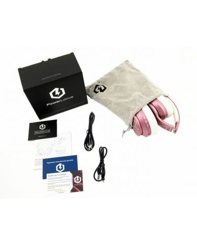Безжични слушалки PowerLocus - P6 PL Collection, розови - 6