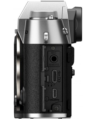 Безогледален фотоапарат  Fujifilm - X-T50, 40.2MPx, Silver - 5