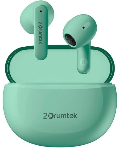 Безжични слушалки A4tech - B20 2Drumtek, TWS, зелени - 3