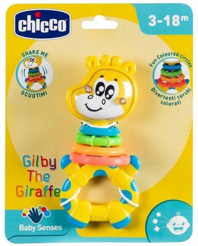 Бебешка дрънкалка Chicco - Жирафчето Гилби  - 2