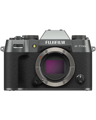 Безогледален фотоапарат Fujifilm - X-T50, 40.2MPx, Charcoal Silver - 1