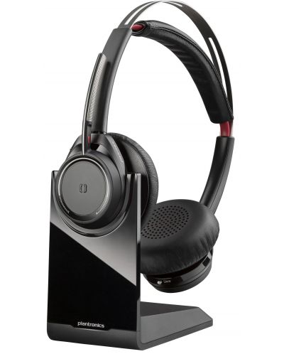 Безжични слушалки Plantronics - Voyager Focus UC USB-C, ANC, черни - 1