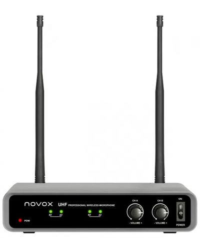 Безжична микрофонна система Novox - Free HB2, черна - 2