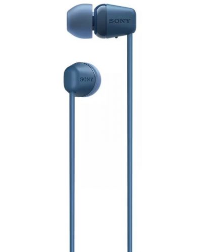 Безжични слушалки с микрофон Sony - WI-C100, сини - 2