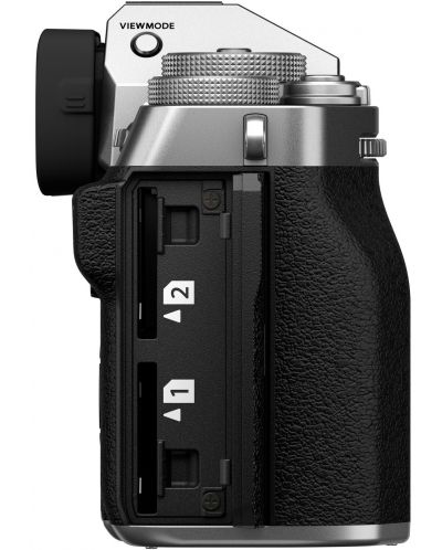 Безогледален фотоапарат Fujifilm - X-T5, 18-55mm, Silver - 4