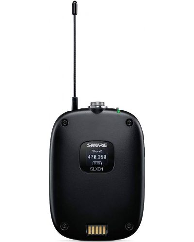 Безжична микрофонна система Shure - SLXD14E-K59, черна - 4