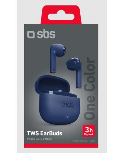 Безжични слушалки SBS - One Color, TWS, сини - 2