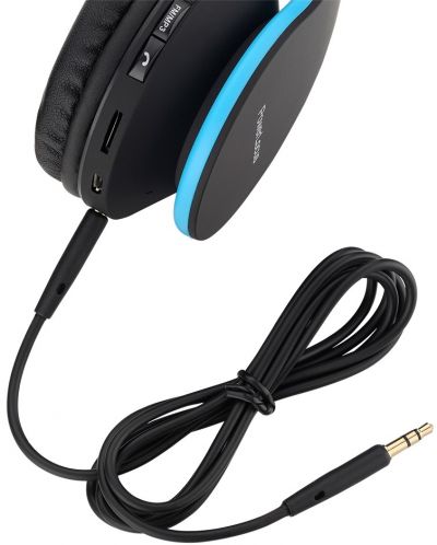 Безжични слушалки PowerLocus - P1, сини - 3