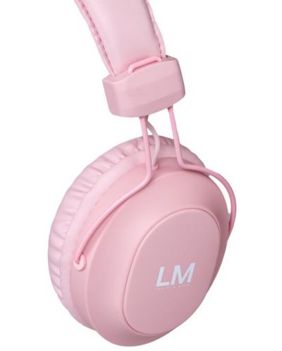 Безжични слушалки с микрофон PowerLocus - Louise&Mann 5, розови - 3