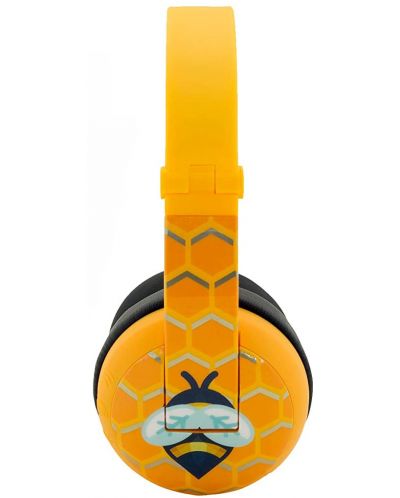 Детски слушалки BuddyPhones - Wave Bee, безжични, жълти - 3