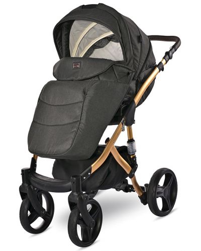 Бебешка количка Lorelli - Rimini Premium, Black Jasper - 6