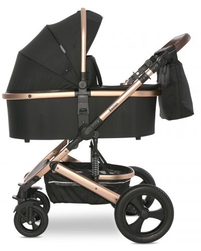 Бебешка количка с твърд кош Lorelli - Boston, Black - 3