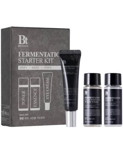 Benton Fermentation Комплект - Тонер, Есенция и Околоочен крем, 2 х 20 + 10 ml - 1