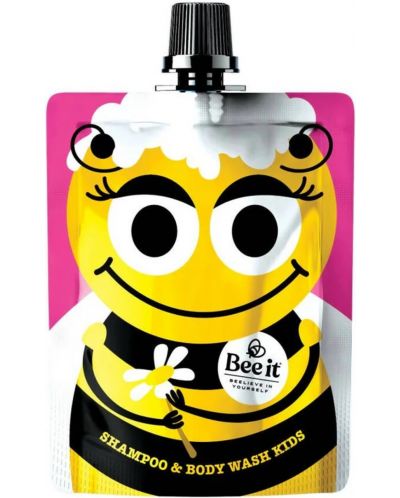 Bee it Kids Шампоан и душ гел 2 в 1, за момиче, 250 ml - 1