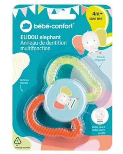 Бебешка гризалка с течност Bebe Confort - Elidou, 4м+ - 1