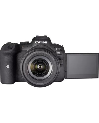 Безогледален фотоапарат Canon - EOS R6, RF 24-105mm, f/4-7.1 IS STM, черен - 3