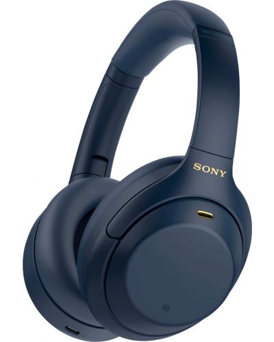 Безжични слушалки Sony - WH-1000XM4, ANC, сини - 1