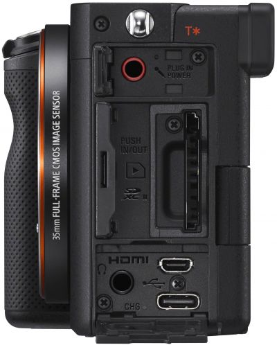 Безогледален фотоапарат Sony - A7C, 24.2MPx, черен - 6