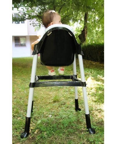 Бебешко столче за хранене BabyJem - Черно - 7
