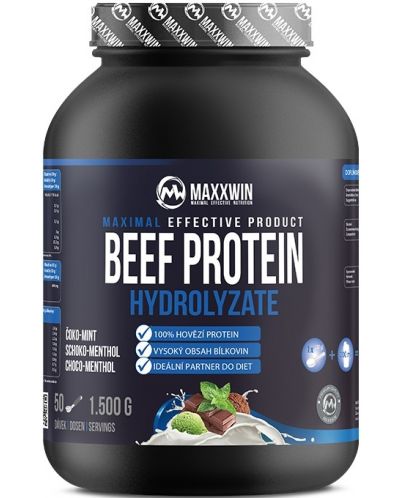 Beef Protein, шоколад и мента, 1500 g, Maxxwin - 1