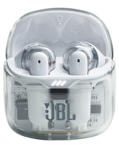 Безжични слушалки JBL - Tune Flex Ghost Edition, TWS, ANC, бели - 3