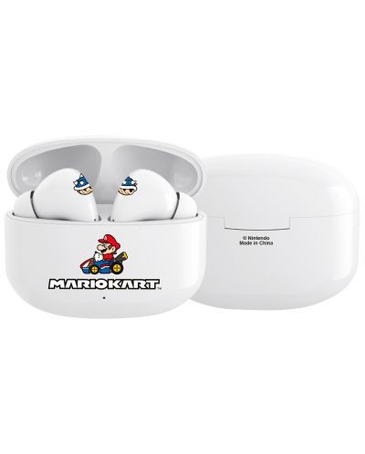 Безжични слушалки OTL Technologies - Core Mario Kart, TWS, бели - 5