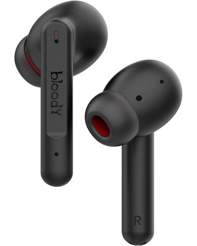 Безжични слушалки A4tech Bloody - M90, TWS, ANC, черни/червени - 5
