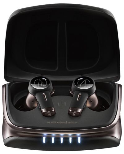 Безжични слушалки Audio-Technica - ATH-TWX9, ANC, черни/бронзови - 6