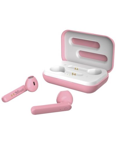 Безжични слушалки Trust - Primo Touch, TWS, розови - 4