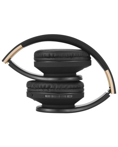 Безжични слушалки PowerLocus - P2, черни/златисти - 3