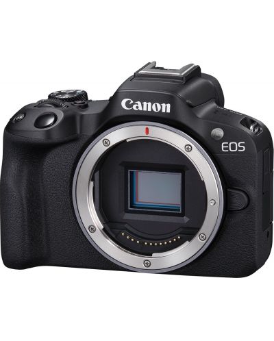 Безогледален фотоапарат Canon - EOS R50, 24.2MPx, черен - 2