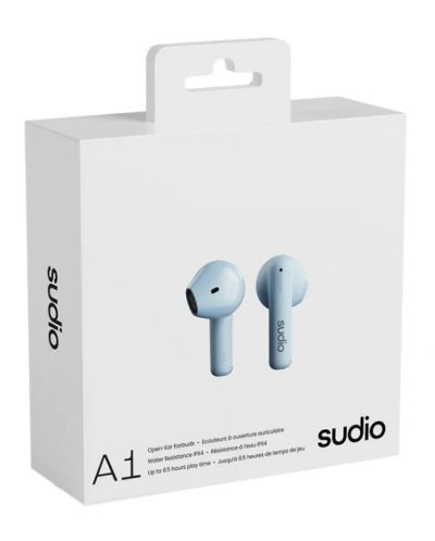 Безжични слушалки Sudio - A1, TWS, сини - 4