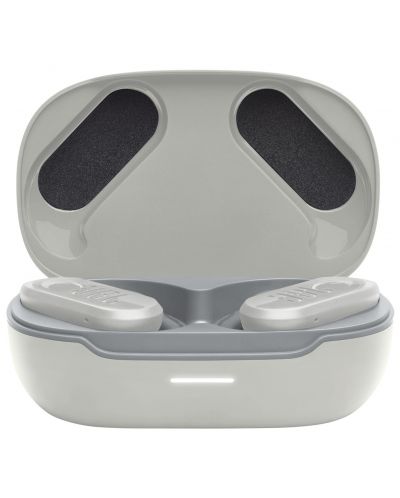 Безжични слушалки JBL - Endurance Peak 3, TWS, бели/сиви - 8