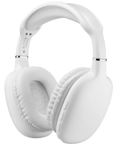 Безжични слушалки Cellularline - Music Sound Maxi, бели - 1