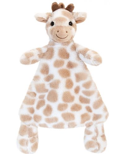 Бебешкa играчка Keel Toys - Жирафче за гушкане, 25 cm, кафяво - 1