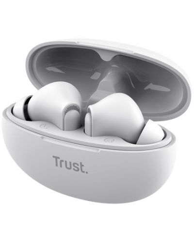 Безжични слушалки Trust - Yavi Earbuds, TWS, ENC, бели - 3