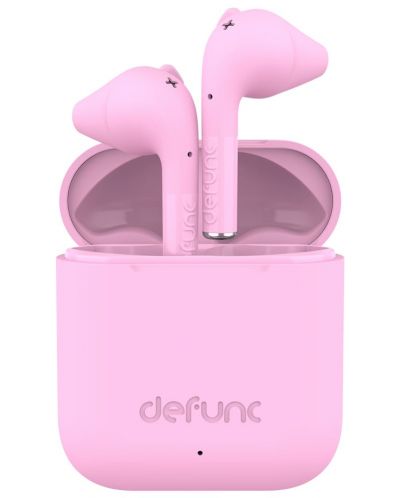 Безжични слушалки Defunc - TRUE GO Slim, TWS, розови - 3