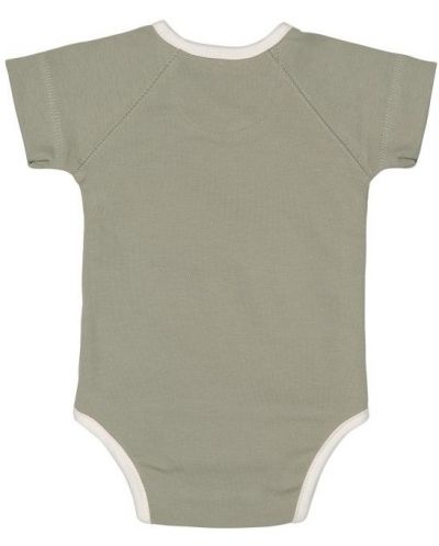 Бебешко боди Lassig - 50-56 cm, 0-2 месеца, розово-зелено, 2 броя - 8