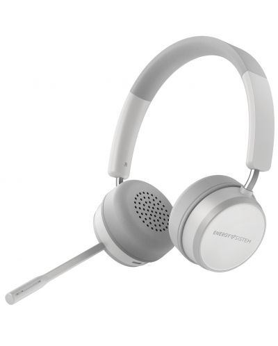 Безжични слушалки с микрофон Energy Sistem - Office 6, бели/сиви - 1