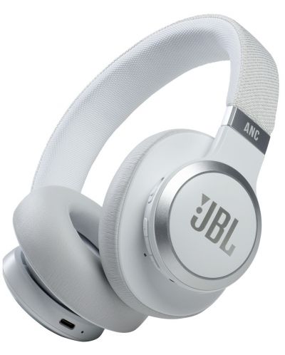 Безжични слушалки с микрофон JBL - Live 660NC, бели - 1
