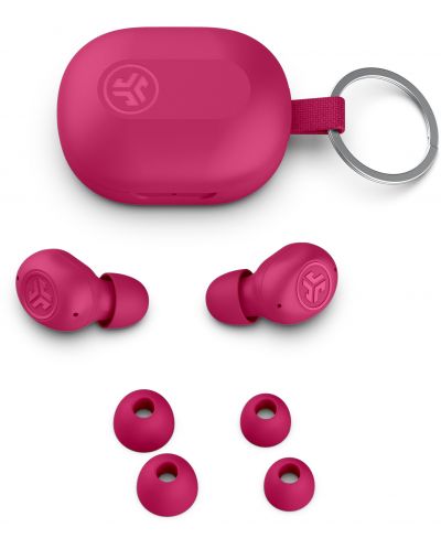 Безжични слушалки JLab - JBuds Mini, TWS, розови - 5