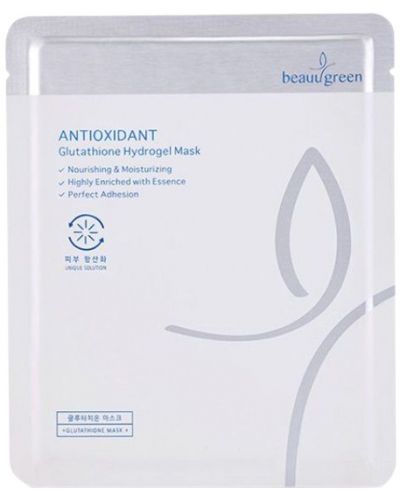 BeauuGreen Лист маска за лице Vitalizing Glutathione Hydrogel, 30 ml - 1