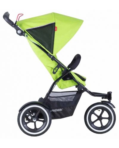 Бебешка количка за едно или породени деца Phil & Teds - Sport V5, Зелена - 2