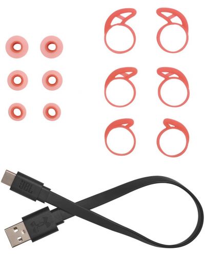 Безжични слушалки JBL - UA Streak, TWS, червени - 6