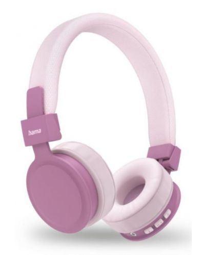 Безжични слушалки с микрофон Hama - Freedom Lit II, розови - 2