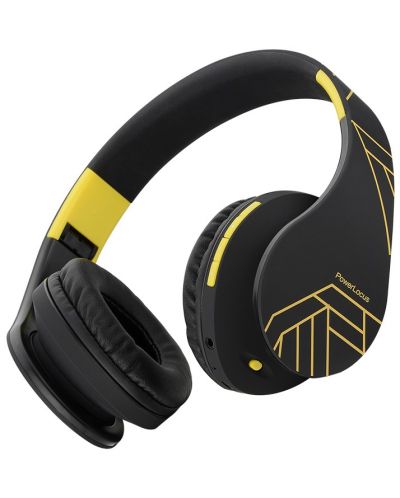 Безжични слушалки PowerLocus - P2, черни/жълти - 2