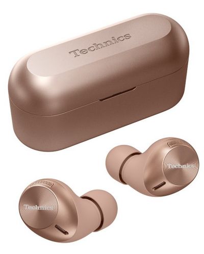 Безжични слушалки Technics - EAH-AZ40E-N, TWS, Rose Gold - 1