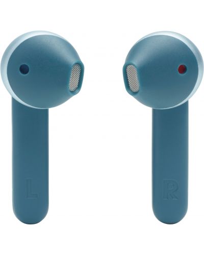 Безжични слушалки с микрофон JBL - T225 TWS, сини - 2