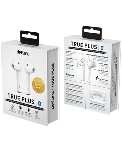 Безжични слушалки Defunc - TRUE PLUS, TWS, бели - 7